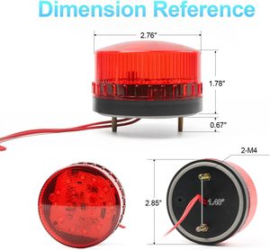 Alarme d'avertissement <span class=keywords><strong>de</strong></span> sécurité industrielle avec lumière clignotante et ouvre-porte coulissant pour moteurs électriques automatiques - Product Image 2