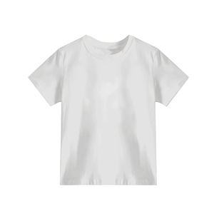 Camiseta básica para mujer más vendida 220g algodón transpirable Slim-Fit Crewneck Top - Product Image 1