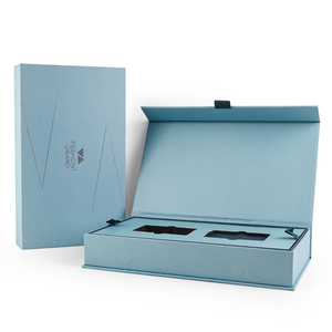 Caja de Cartón Rígido de Papel Kraft para Cosméticos, Embalaje de Lujo Personalizado, Forma de Libro, Plegable, con Cierre Magnético - Product Image 3