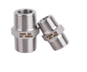 Niple Hexagonal de Acero Inoxidable con Superficie Lisa y Rosca Macho Recta, Forjado, 3000LB, Accesorios para Tuberías de Alta Presión - Product Image 4