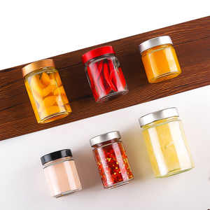 Jar Food Glass Glassfoodglassglass Storage Jar Canned Caviar Food Glass Jar Container For Packaging Honey Jelly With Metal Lid