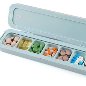 กล่องเก็บยาประจำสัปดาห์ 7 วัน พร้อมช่องแบ่ง วัสดุพลาสติก - Product Image 1