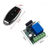 Interruptor de Control Remoto Inalámbrico de 433 MHz, Módulo de Control de Acceso de un Solo Canal, CC 5-60V, IP42 -10 55, Reloj Temporizador, Control de Entrada