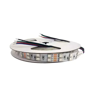 24V flexible dimmable color changing 5050 SMD RGB LED strip 5M per roll 16.4 feet for commercial lighting