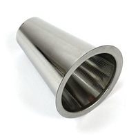 Filtre conique personnalisé en acier inoxydable 304 316 316L, maille perforée, élément filtrant tubulaire, 25 30 40 50 60 microns