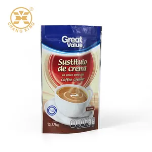 Sacchetto di plastica da 1KG per sacchetto di compagno di caffè 8oz 16oz 21oz sacchetti di crema di caffè alla vaniglia mate