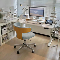 Chaise de bureau d'occasion, usage domestique, ergonomique, confortable pour une longue assise, dossier avec soutien lombaire, réglable en hauteur