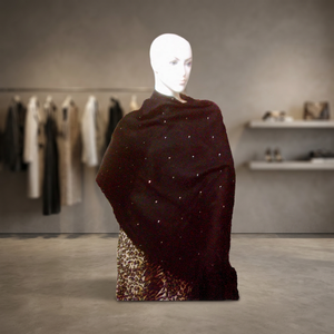 Chal de Seda y Cachemira con Cristales para Mujer, Multiusos, para Todas las Temporadas - Product Image 2