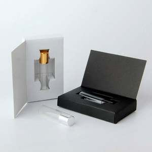 Botella de Perfume de Vidrio Cuadrada de 5 ml con Caja, Paquete de Prueba de Aceite Esencial, Transparente o Color Personalizado - Product Image 2