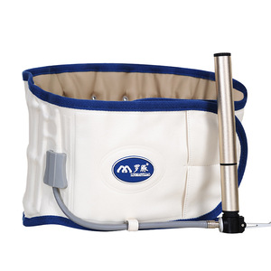 Luo Mai Lumbar Support Belt <b>White</b> Blue Adjustable Breathable Waist Support For Men And Women Universal Size - Product Image 5