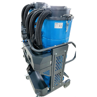 Aspirateur industriel humide et sec 75L avec système de pulvérisation automatique 3.6kW 600m³/h, forte aspiration, filtre HEPA pour usine et atelier