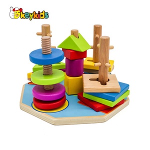 2019 New Design Stacking Wooden Baby <strong>Shape</strong> <strong>Sorter</strong> for Early Development W13E084 - Product Image 3