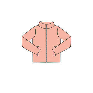 Conjunto de Ropa para Bebé Niña GT1617 RTS YOGA, Adorable, Boutique, Azul Verde Sólido con Estampado, Sudadera con Cierre - Product Image 4