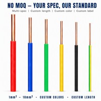 Câbles électriques en cuivre isolés en PVC 1,5 mm 2,5 mm 4 mm Câble électrique pour câblage domestique Rouleau de 100 m