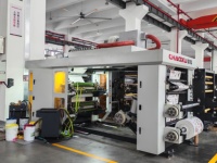 Mesin Cetak Flexografi Tipe Stack 4/6/8 Warna Printer Flexo Kecepatan Tinggi untuk Kemasan Label