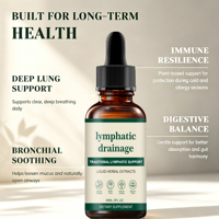Complément Alimentaire Liquide Traditionnel à Base d'Extraits de Plantes pour Drainage Lymphatique, Améliore l'Immunité, Adultes, Flacon Compte-gouttes 60ml, Usage Quotidien Oral