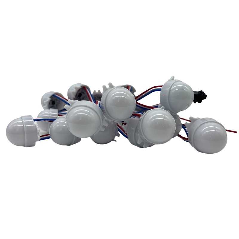 DC12V 30mm Diameter LED Pixel Light,3 Pcs LEDs/pcs SMD 5050 RGB LED WithWS2811 Parallel signal Point Light