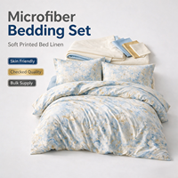 Ensemble de literie en microfibre douce de qualité supérieure, design imprimé luxueux, haute durabilité, prix d'usine bas, fournisseur en gros de literie