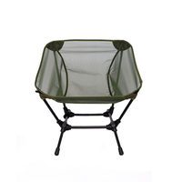 Chaise pliante en alliage d'aluminium 7075 avec maille en nylon - Légère, portable, respirante pour l'école, le camping, la plage, chaise d'extérieur
