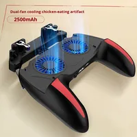 Nouvelle manette de jeu sans fil H10 avec double ventilateur de refroidissement et batterie pour téléphones mobiles (Artéfact) - Compatible avec iOS et Android