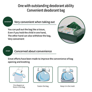 Degradable Pet Garbage Bag Paper Extraction-Type Diaper Bag Thickened Cat and Dog <b>Stool</b> Bag - Product Image 4
