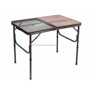 Portable Outdoor Wine Picnic Camping <strong>Table</strong> Set Adjustable Height Aluminum Folding Design Lightweight Metal Construction for - Product Image 3