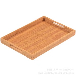 Plateau de barbecue en bambou rectangulaire, plateau de service en bois massif pour restaurant, brochettes, fondue, fruits, présentation de pain - Product Image 5