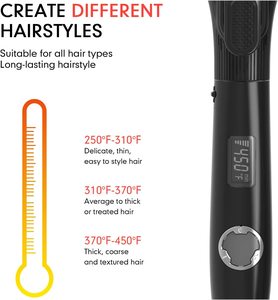 <span class=keywords><strong>Rizador</strong></span> de pelo de cerámica de 1 pulgada, <span class=keywords><strong>rizador</strong></span> de pelo con calefacción MCH, <span class=keywords><strong>rizador</strong></span> de pelo profesional de titanio de alta calidad - Product Image 2