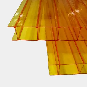 Panel atap bening rumah kaca polikarbonat panel polikarbonat