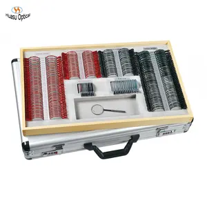 ophthalmic testing instrument case optical eye test box Full-aperture trial lenses 266 pieces trial lens set