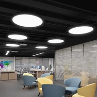 Suspension circulaire industrielle en fer massif, style moderne, pour bureau, centre commercial, cybercafé, salle de sport, boutique, comptoir de bar, 6000K