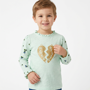 Camiseta Informal de Jersey 100% Algodón para Niños y Niñas (18M/2T/3T/4T/5T/6T) Camiseta Estampada de Manga Corta Venta Directa de Fábrica India - Product Image 2