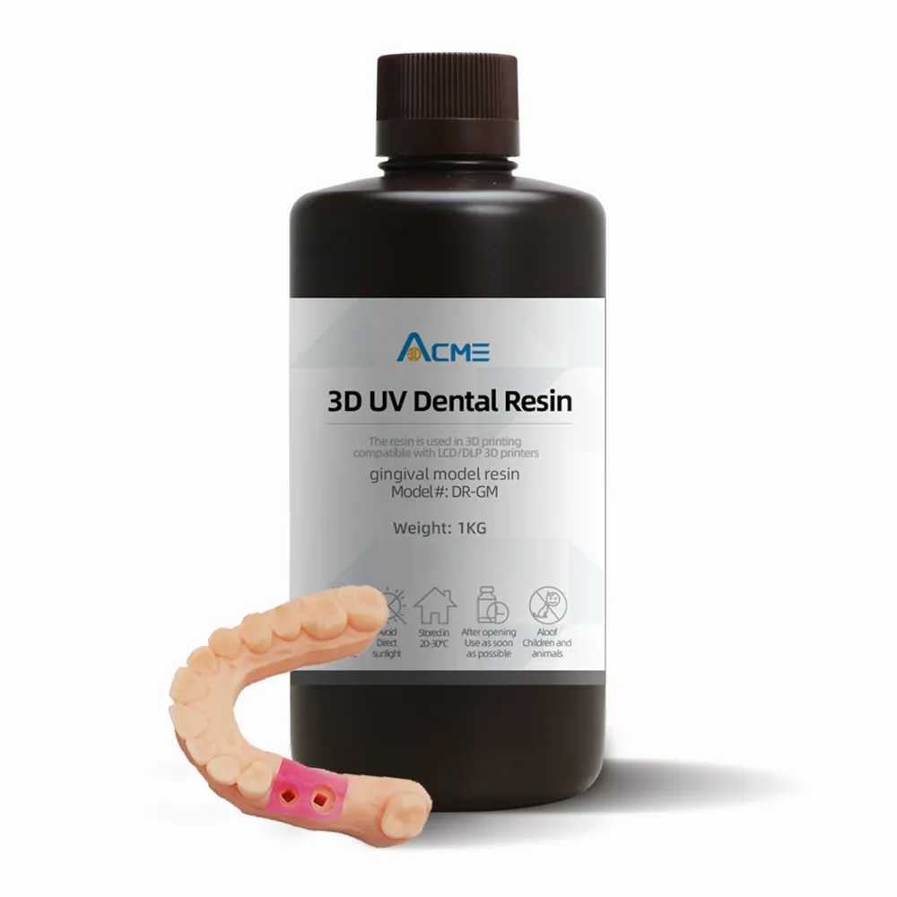 Acme-Base para dentadura 3d, resina para impresora 3d, con buena resistencia y dureza, material de base para dentadura