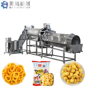Ligne de production de snacks soufflés multifonctionnelle à double extrudeuse industrielle, machine de transformation des snacks au maïs et au riz - Product Image 4