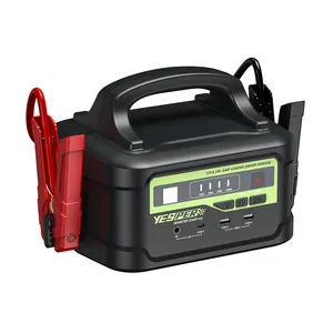 YESPER X2 Autostarter 122500 mAh Fahrzeugbooster Startergerät Notfallgerät 5000A Jumpstart Benzin-Diesel-Traktor