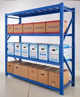 Système de stockage d'entrepôt tout en acier - Rayonnages à palettes intégrés et unités d'étagères robustes