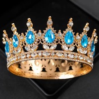 Nouvelle Couronne de Mariée de Luxe en Alliage et Strass, Décoration de Gâteau pour Mariage et Anniversaire