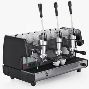 Cafetera Profesional, Cafetera Espresso Comercial Semiautomática de Tres Grupos - Product Image 2