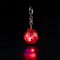 Top Sale LED Disco Ball Schlüssel anhänger 70er Jahre Musik festival Leuchten Sie Mini-Schlüssel anhänger für Party bevorzugungen Dekorationen Zubehör Zubehör