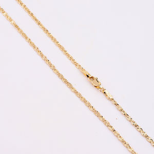 قلادة خانقة هندسية على شكل أنف الخنزير من CM YIM للمجوهرات، تصميم أوروبي بسيط مطلي بالذهب عيار 14 قيراط، عرض 2.5 ملم - Product Image 6