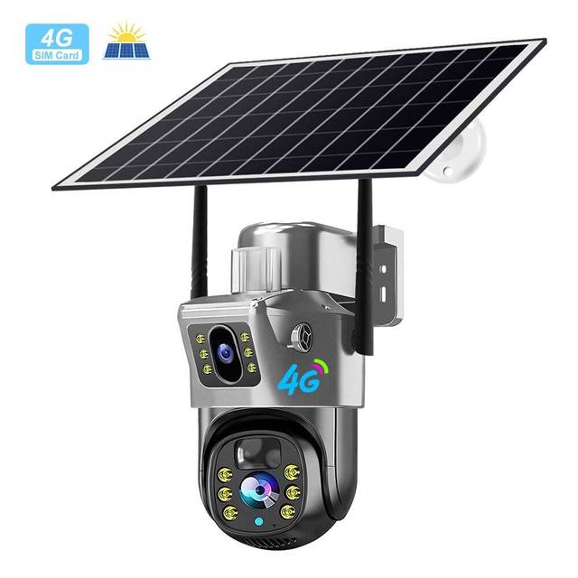 Wholesale 4MP 4G Wireless WiFi 4K CCTV Outdoor Security Camera 10x-20x Optical Zoom 4G Network Solar Panel Memory Card Storage
