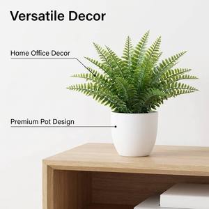 Plante miniature <span class=keywords><strong>en</strong></span> <span class=keywords><strong>pot</strong></span> haute fidélité de 12 cm, verdure artificielle sans odeur pour les salons et bureaux intérieurs - Product Image 3