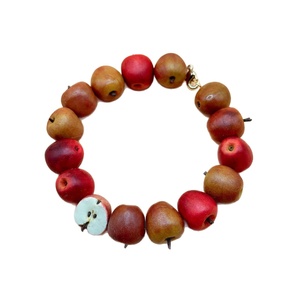 <span class=keywords><strong>Bracelet</strong></span> Perles en Résine Acrylique Tendance avec Breloques Fruits de Dessin Animé (Pomme, Citron, Myrtille, Orange, Cœur) – Parures de Bijoux pour Femme - Product Image 5