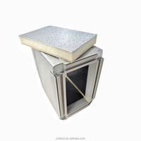 Panneau composite pour conduits d'air conditionné HVAC, en mousse rigide PIR ignifuge pré-isolée avec feuille d'aluminium, pour la ventilation