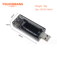Testeur de capacité de tension de courant USB KWS-V21 Volt détection de tension chargeur testeur de capacité mètre détecteur de puissance Mobile