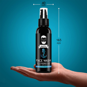 El limpiador <span class=keywords><strong>Facial</strong></span> Natural <span class=keywords><strong>para</strong></span> <span class=keywords><strong>hombres</strong></span> de etiqueta privada es adecuado <span class=keywords><strong>para</strong></span> el <span class=keywords><strong>lavado</strong></span> de cara refrescante Aqua Glow <span class=keywords><strong>para</strong></span> <span class=keywords><strong>hombres</strong></span> Ocean Face Wash - Product Image 5