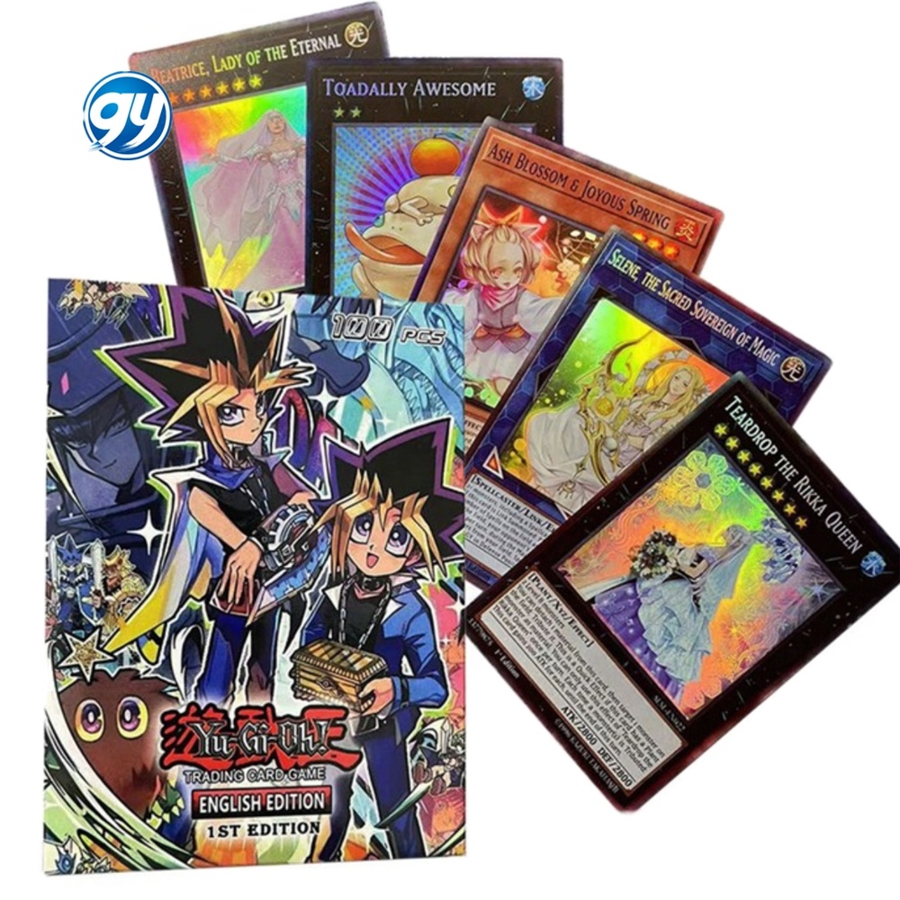 100PCS/SET Yu Gi Oh Playing Game Cards Blue Eyes Dark Magician Card Game  Shiny Collection Kids Gift| Alibaba.com