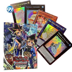 100 pièces/ensemble <span class=keywords><strong>Yu</strong></span> <span class=keywords><strong>Gi</strong></span> <span class=keywords><strong>Oh</strong></span> jeu de cartes yeux bleus magicien foncé jeu de cartes brillant Collection enfants cadeau - Product Image 1