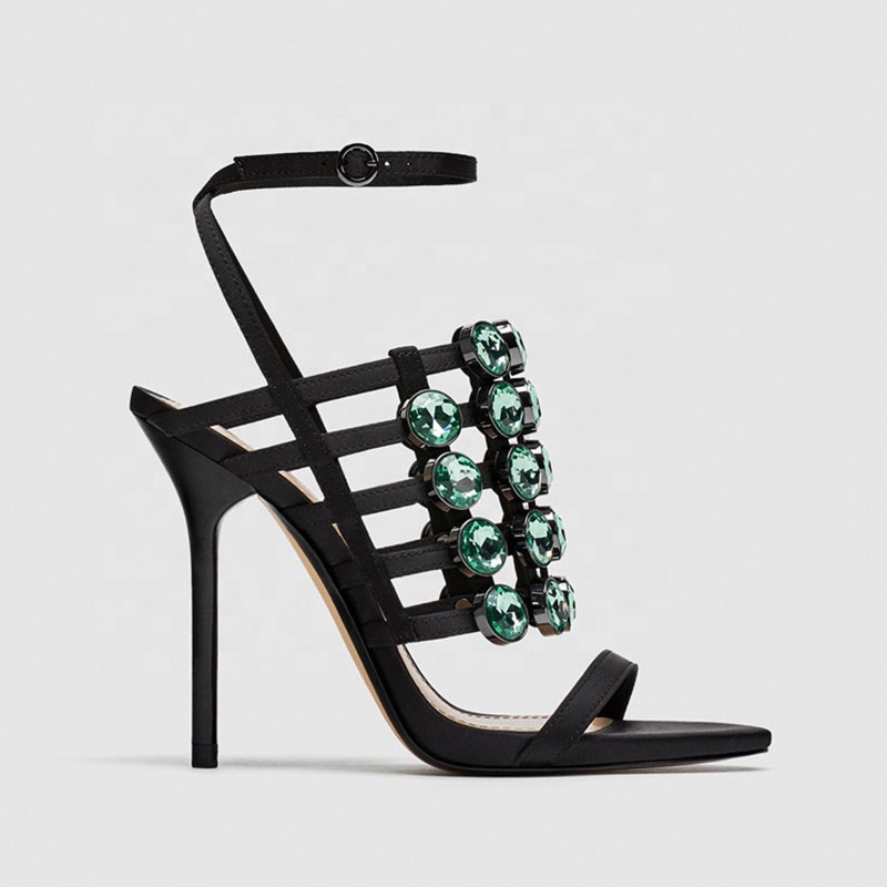 Сексуальные сетчатые женские сандалии на высоком каблуке