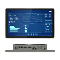 Panel PC Industrial J4125 con Pantalla Táctil, Monitor LCD Industrial, Panel HMI IP65, Windows 10/11, Linux, RS485, HDMI, Doble LAN